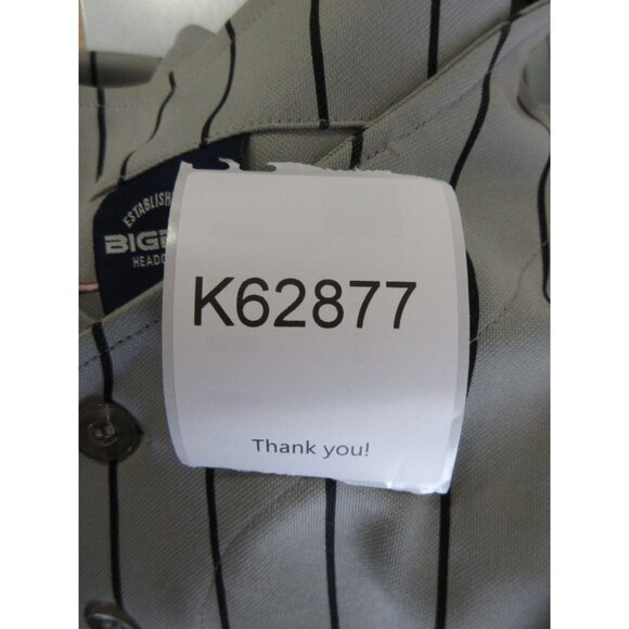 New York Yankees Jersey Large Gray Negro League NLBM Pinstripe Big Boy - Picture 15 of 15